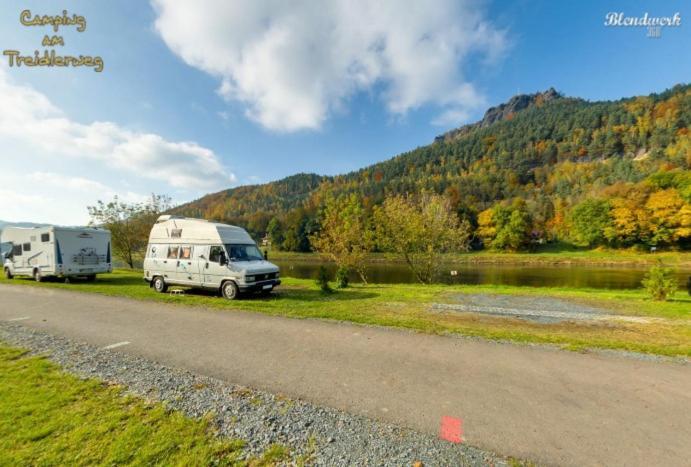 Campingplatz Am Treidlerweg Königstein an der Elbe Exteriér fotografie