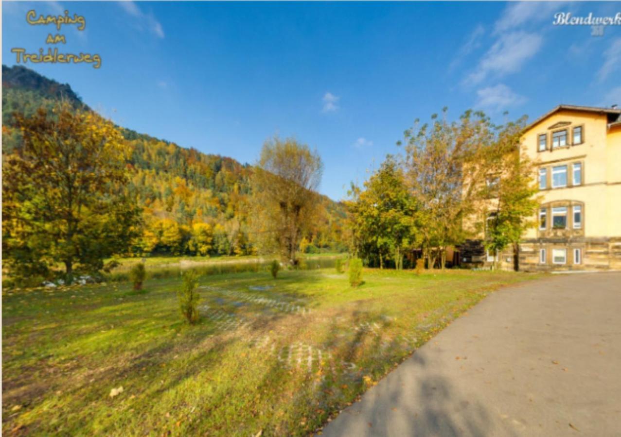 Campingplatz Am Treidlerweg Königstein an der Elbe Exteriér fotografie